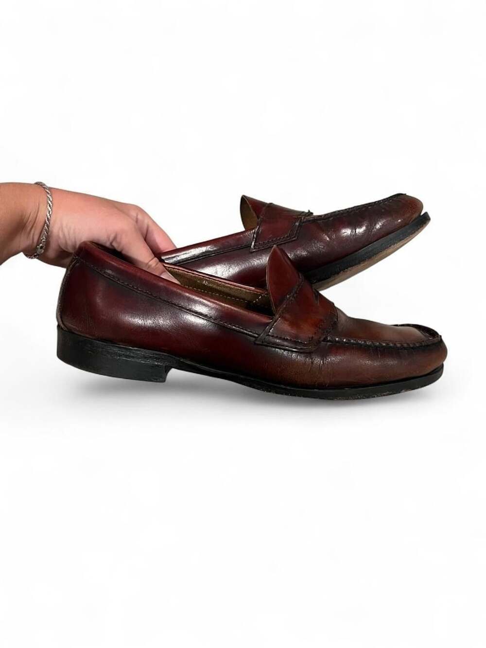 G.H. Bass & Co. Weejuns Vintage Burgundy Leather Penny Loafers